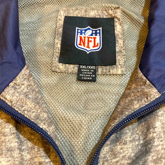 Dallas Cowboys NFL Pullover Jacket Size XXL Gray - Picture 2 of 6